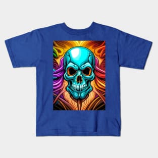 Robot Skull Colors Kids T-Shirt